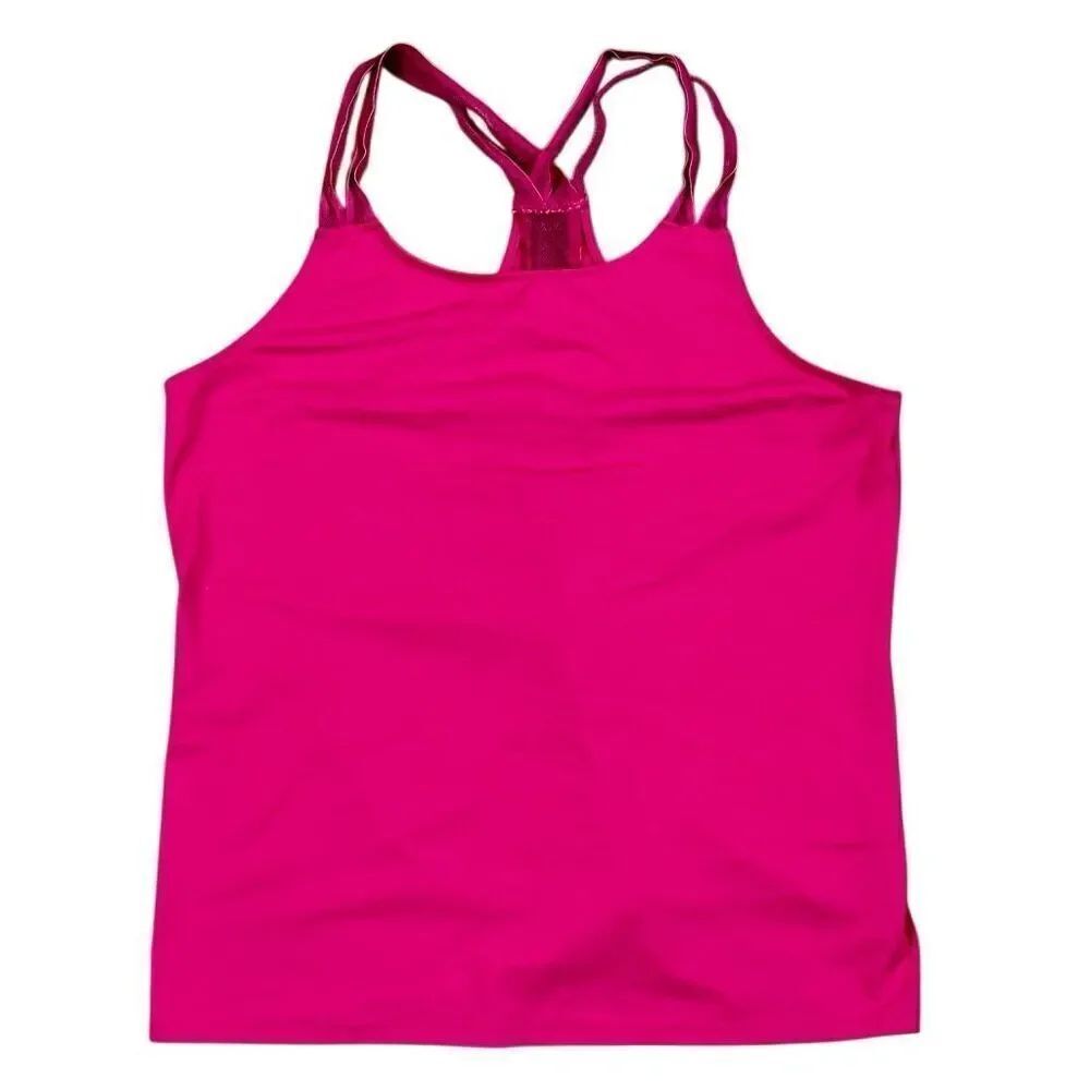 Fabletics Women's Peyton Raspberry Pink Athletic Tank Top